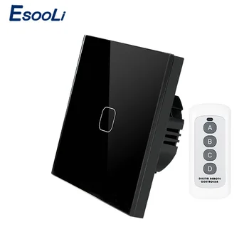 Esooli Touch mygtukas 1 2 Gaujos 1 Būdas Belaidžio Nuotolinio Valdymo jungikliai LED Indikatorius RF433 Smart Home Touch Jungiklis