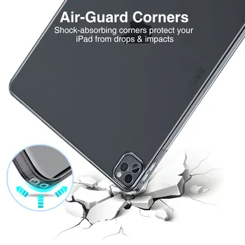 ESR iPad Pro 2020 Atveju 11 12.9 colių Krekas-Atsparumas Aiškiai Ultra Plonas Dangtelis, skirtas 