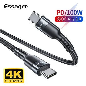 Essager C Tipo su USB C USB 3.1 Kabelis Greitai Įkrauti 4.0 3.0 Kabelį, Skirtą 
