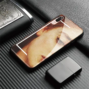 Estetinės paveikslai, telefono dėklas, padengti minkštos silikono stiklo shell 