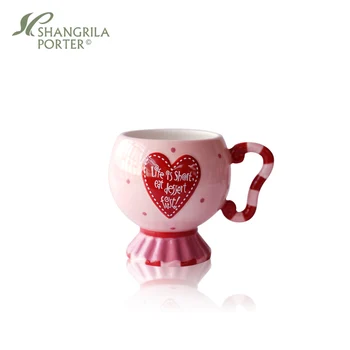 Europos handpainted kūrybos porų creramic taures ir puodelius su rankena mielas porceliano drinkware aukštos kojų arbatos, kavos puodelio, puodelis