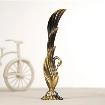 Europos retro povas vaza metalo lydinio, aukso/bronzos maža vaza modernus stalo antikvariniai kūrybos namuose dekoratyvinių gėlių butelis/ąsotis J