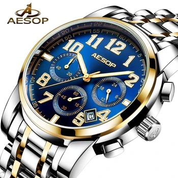 EZOPO Žiūrėti Vyrų Mados Sporto Kvarcinis Laikrodis, Mens Watches Top Brand Prabangus Visiškai Plieno, atsparus Vandeniui Aukso Laikrodis Relogio Masculino