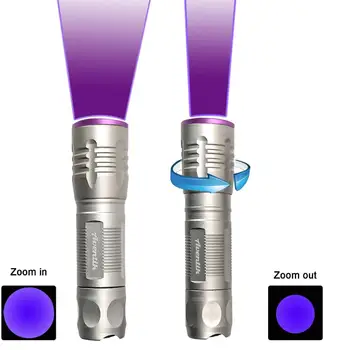 F Aventik 10W Super Šviesus Zoomble UV & UV Žibintuvėlis Detektorius Kačių/Šunų Šlapimo, Naminių gyvūnų Dėmes Ir Fluorescencinės Agentų