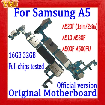 Fabrikas Atrakinta Samsung GalaxyA5 A510F A520F A500F A500FU A530F A5000 Plokštė su Pilna žetonų Logika valdybos Nemokamas Pristatymas