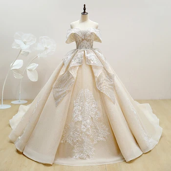 Fansmile Kokybės Ilgo Traukinio Vestido De Noiva Nėrinių Vestuvių Suknelės 2020 Plus Size Individualų Vestuvių Suknelės, Vestuvių Suknelė FMV-160T