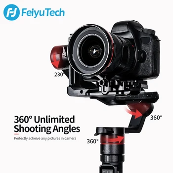 FeiyuTech AK4000 3-Axis Camera DSLR Nešiojamą Stabilizatorius Gimbal 4KG Naudingoji apkrova su Atlikite Dėmesio Kontrolės Canon 
