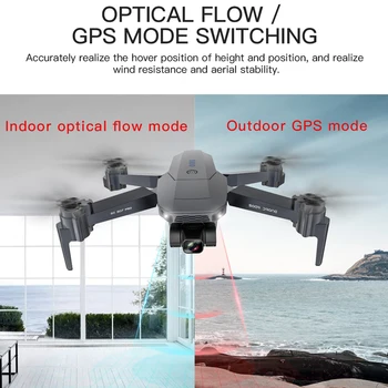 FEMA 2-Ašis Gimbal Kamera Drone 4K HD GPS Plataus Kampo Optinis Srauto 5G FPV Wifi RC Quadcopter Dron 1080p Profesinės SG907 PRO
