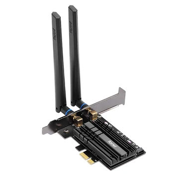 Fenvi PCIE Wifi Kortelės 2400Mbps Dual Band 2.4 G/5G 802.11 AC/AX PCI-E 1X Bevielis Adapteris, Bluetooth, Wifi 5.0 6 AX200NGW Tinklo plokštė