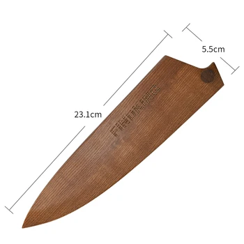 Findking 2018 m. naujo dizaino aukštos klasės uosio medžio peilis padengti chef peilis