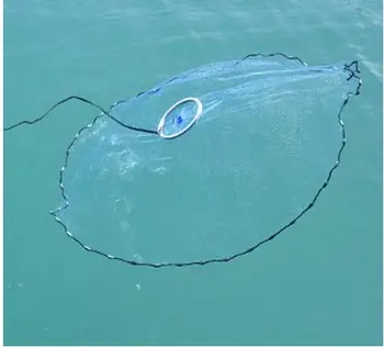 Finefish Aliuminio žiedas JAV mesti tinklus 2,4 m -4.8 m lengva mesti musė ju priemonė, mažų akių lauko ranka mesti, gaudyti žuvis tinkle