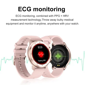 Finow DT89 Smart Žiūrėti 2020 M. Moterų ir Vyrų EKG Širdies ritmo Monitoringo kraujo spaudimas Fitness Tracker ponia smart Juostoje 