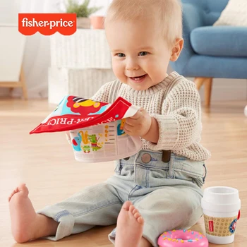 Fisher Price On-The-Go Pusryčiai Puikus Pusryčių Naujagimiui Dovanų Dėžutė Kūdikio Žaislas Virtuvės Žaislas Nustatyti Ankstyvojo Mokymosi Žaislai FGH85