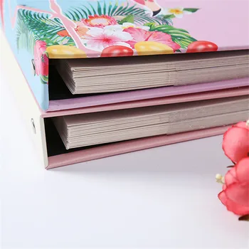 Flamingo 6-colių Intert Nuotraukų Albumas 100 Puslapių užrašų knygelė Popieriaus Kūdikių Šeimos užrašų knygelė Albumai Vestuvių Foto Albumas Scrapbooking Albumas