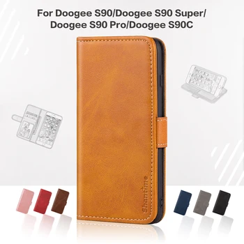 Flip Dangtelis Doogee S90 Verslo Atveju Odinis Prabanga Su Magnetu Piniginės Atveju Doogee S90 Super/S90 Pro/S90C Telefono Dangtelį