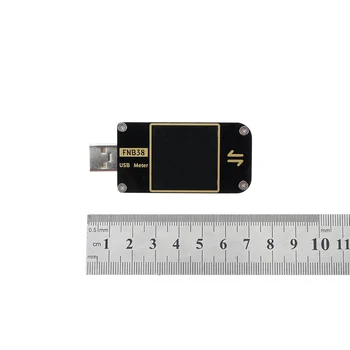 FNB38 1,4 colio Srovės voltmetras USB Testeris QC4+ PD3.0 2.0 PGS Greito Įkrovimo Protokolo Talpa Testeris 5A 5V (12V 24V sukelti