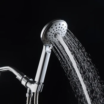 FOHEEL dušo galvutė vertus, dušas, reguliuojamas aukšto slėgio dušo galvutė vandens taupymo mygtuką, norėdami sustabdyti vandens, dušo galvutes