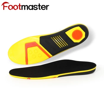 FootMaster Šviesos Sporto Ortopedinis Vidpadis PU Vidpadžio Atleisti Vienodo Kojų Įtvarai Arka Parama Batų Padas Unisex Vidpadis