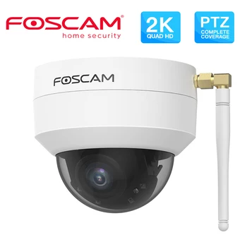 Foscam D4Z 4MP Belaidžio Dome PTZ) IP Camera 4X Optinis Priartinimas 20m Naktinio Matymo Palaiko 128G Micro SD Kortelė