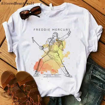 Freddie Mercury marškinėliai Moterims 