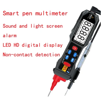 FSH1 Ne-Susisiekite su Nešiojamu Pen Tipo Skaitmeninis Multimetras DC/AC Voltmeter Atsparumas Diodų Tęstinumą Testeris Apšviestas LCD Ekranas