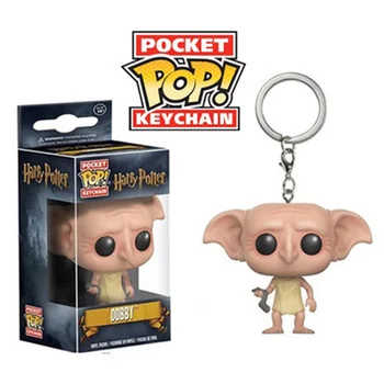 FUNKO POP Vedlys Keychain Hermiona įkyrėlė Lord Voldemort Dobby Albus Dumbledore veiksmų Skaičius, žaislai vaikams, dovana