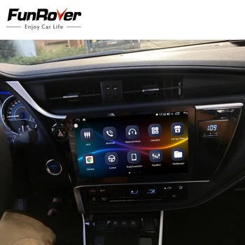 FUNROVER Android10.0 2Din Automobilio Radijo Multimedijos Grotuvo TToyota Corolla 2017 2018 DVD Navigacijos GPS Stereo DSP 6+128G Carplay