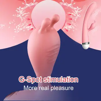 G-spot Triušis Dvigubas Vibratorius Moteris Strapon Masturbacija Klitorio Stimuliatorius Vibratorių Vandeniui Įkrovimo Suaugusiųjų Sekso Žaislai