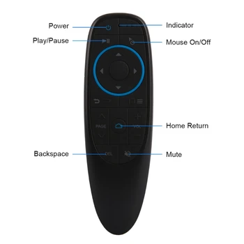 G10BTS Bluetooth 5.0 IR Oro Pelės Belaidžio 6 Ašių Giroskopas G10S BT5.0 Smart Remote Control 