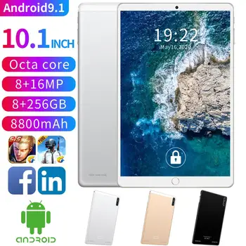 G702 Tablet PC 10.1 colių 4G Telefonu Stiprus Octa Core, 8GB RAM, 256 GB ROM Android 9.1 8800mAh WiFi GPS Pasaulio versija tablet PC
