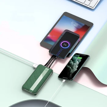 Galia Banko 10000mAh Nešiojamas Įkroviklis PowerBank su USB C Tipo Kabelis PoverBank Išorės Baterija Xiaomi Mi 9 iPhone pro 11 12