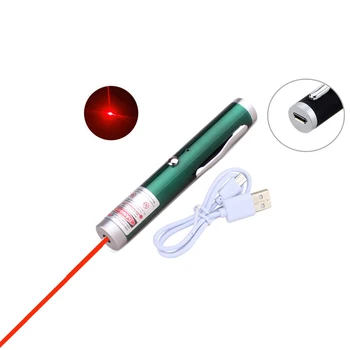 Galingas Raudona/Žalia 2 Spalvų Lazerinis Žymeklis Parkeris Mokymo Vedėjas Artimosios Šviesos Didelės Galios Medžioklės Lazer su USB Įkrovimas