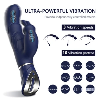 Galingas Triušis Vibratoriai Sekso Žaislai Moterims, Klitorio Stimuliacija Orgazmas G-spot Didelis Dildo Vibracija Porų Masturbator Sekso Parduotuvė