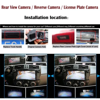 Galinio vaizdo Kamera Mazda 6 JE1 2002-2012 M. GG, GY sedanas CCD Naktinio Matymo Atbulinės eigos Kamera licenciją plokštelės atsarginę kamerą