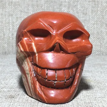 Gamtos cranium raudona jade kvarco kristalo Akmenys vestuvių namų puošybai čakrų gydymas Halloween 