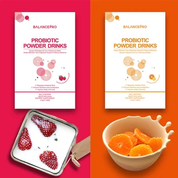Gamyklos tiesioginių pardavimų 7-probiotikų padermių & prebiotic vitamino vaisių miltelių gerti išlaikyti kūno sveikatos ir beautful (2 Vnt.)