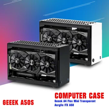 Geeek A4 Flex Mini Skaidrus Akrilo ITX A50S Kompiuterio korpuso