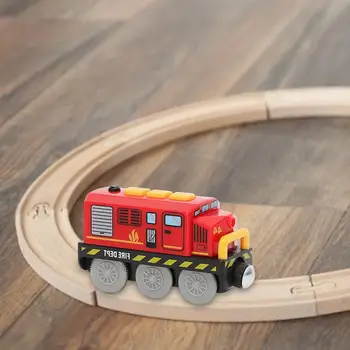 Geležinkelio Lokomotyvų Magnetinio Prijungtas Elektros Mažų Traukinį Magnetinių Bėgių Žaislas Suderinama Su Medinių Bėgių Pateikti #3