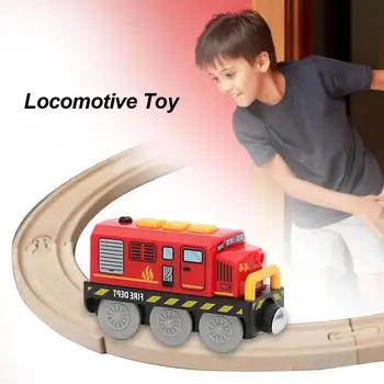 Geležinkelio Lokomotyvų Magnetinio Prijungtas Elektros Mažų Traukinį Magnetinių Bėgių Žaislas Suderinama Su Medinių Bėgių Pateikti #3