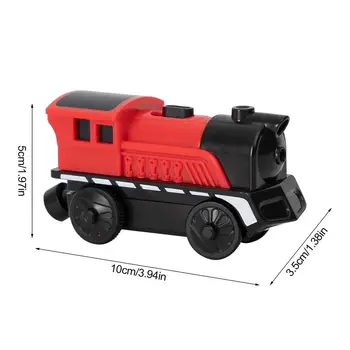 Geležinkelio Lokomotyvų Magnetinio Prijungtas Traukinio Žaislų Vaikams Dovanų Elektros Mažų Traukinį Suderinama Su Medinių Bėgių Švietimo Žaislas