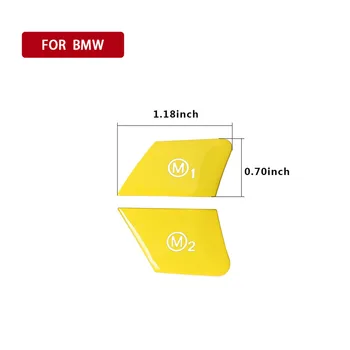 Geltonas Vairas M1 M2 Jungiklis Pakeisti Mygtuką BMW M2 M3 M4 M5 M6 X5M X6M M Sportas Aukštos Kokybės