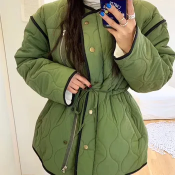 Genayooa Korėjos Stiliaus Moteris Žieminiai Paltai Ir Striukės Atsitiktinis Šiltas Ilgas Parko Tirštėti Ilgomis Rankovėmis Moteriška Drabužius 2020 Paltas