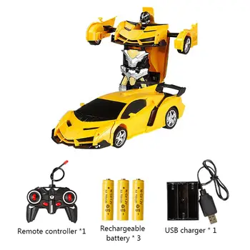 Gestas Jutikliai RC Žaislo Automobilių 24cm Transformacijos Robotas Elektros Nuotolinio Valdymo Deformacijos Sportas Automobilių Žaislų Vaikams, Vaikų Y155