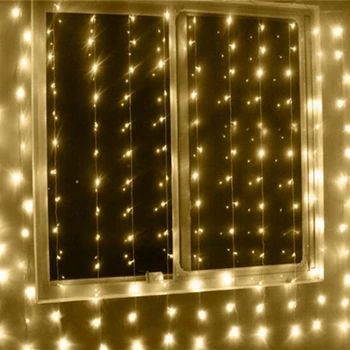 Girlianda LED Užuolaidų Varveklis Styginių Šviesos 3mx 3m 300Leds atšakiniai LED Šalis Sodo Etape Lauko Dekoratyvinės Šviesos