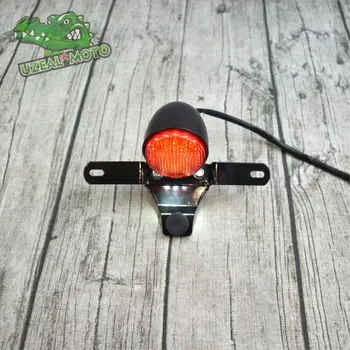 GN retro motociklų modifikuotų LED CE aliuminio lydinio, galiniai šviesos licenciją plokštelės žibintas stabdžių žibintas EMARK