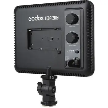 Godox LEDP120C Ultra-plonas LED Vaizdo Šviesos Panel On-camera Šviesos Lempos, blykstės ir fotoaparato kontaktinės jungties Adapteris, skirtas 
