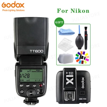 Godox TT600 2.4 G HSS Fotoaparato Blykstė Speedlite + X1T-N Siųstuvas, skirtas 