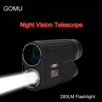 GOMU 8x32 HD Monokuliariniai Teleskopas Daugiafunkcinis Kompaktiškas Teleskopas taikymo Sritis įmontuotą Žibintuvėlį Nr. Infraraudonųjų Kempingas Medžioklė