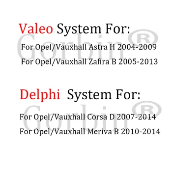 GORBIN 2Buttons Nuotolinio Automobilio raktas Opel, Vauxhall Astra H 2004-2009 M. Vectra B 2005-2013 Corsa D 2007-Meriva B klavišus 2010-m.