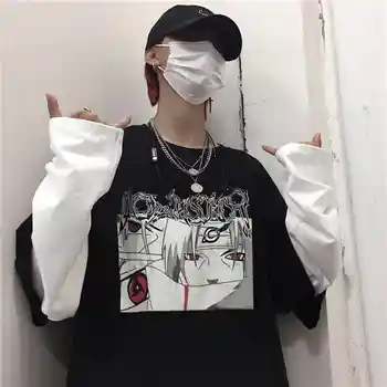 Gotikos Streetwear Harajuku marškinėliai Moterims drabužių Kratinys Gotikos animacinių, anime, print T-Shirt korėjos Drabužių 2020 naują atvykimo